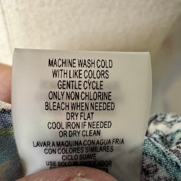 Tommy Hilfiger Paisley Bell Sleeve Dress Size 4 Multicolor Stretch NWT - Picture 9 of 10